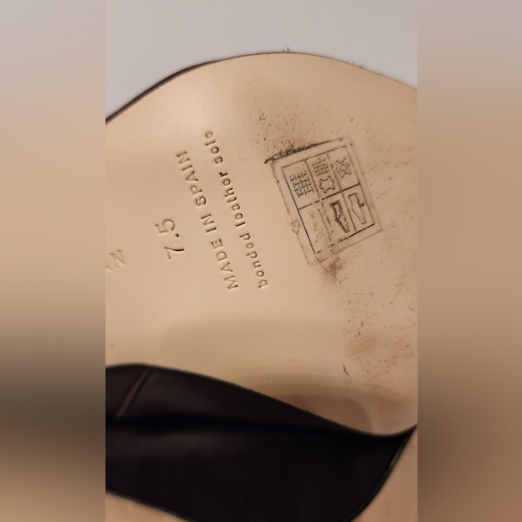 Good American High Kickstand Neoprene Bootie In Brown Gold Accents Size 7.5 & 9 - Picture 9 of 13